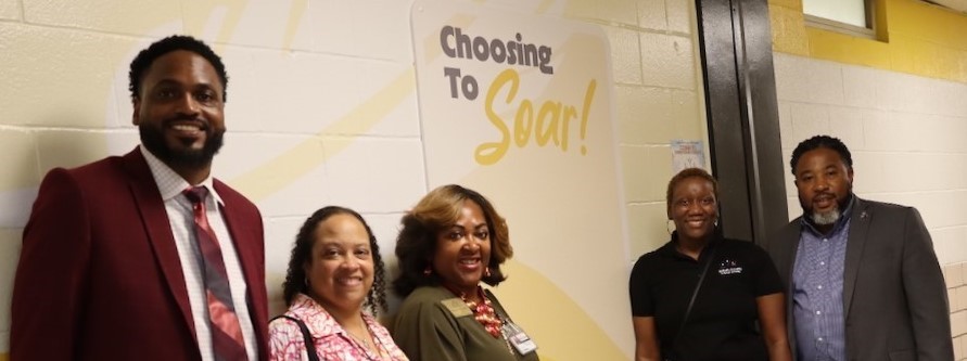 District Staff with Dr. Battle
